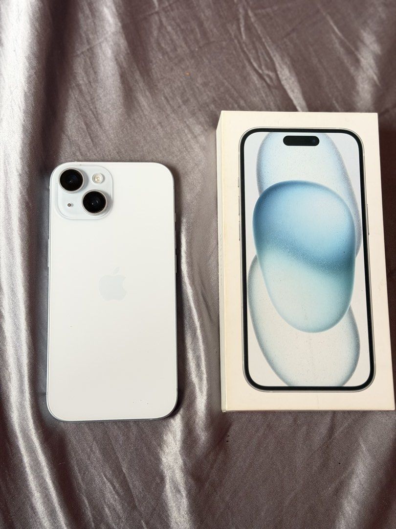 iphone 15 128gb (Category: iPhone 15 Series) located in Manila. Submitted by rosedel1111666 (Listing ID 1469101164, Image 3). Description: For Sale: iPhone 15 – 128GB (Blue) 🌊 * Storage: 128GB * Color: Blue * Condition: Face ID & cameras working perfectly | All original parts, no history of repair. * Battery Health: 77% * 28,000 negotiable LOCATION - BAESA QUEZON CITY.