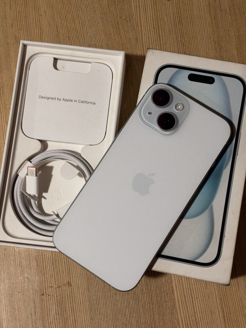 Iphone 15 256gb (Category: iPhone 15 Series) located in Manila. Submitted by chnthingz (Listing ID 1469036139, Image 3). Description: ✅ No issues, all buttons working ✅ With original box and cord ✅ NTC ✅ Openline Meet-up only; SM North Edsa, Trinoma.