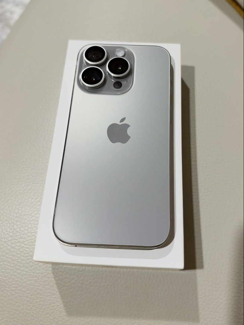 iPhone 15 Pro 512gb Natural Titanium (Category: iPhone 15 Series) located in San Juan City. Submitted by joankat17 (Listing ID 1469070237, Image 3). Description: - Model: iPhone 15 Pro - Storage: 512GB - Color: Natural Titanium - Condition: Lightly used, bought in 2023 - Includes: Original box and unusedUSB-C charging cable - Battery replaced last Feb 2026 - Dual physical sim (HK version).