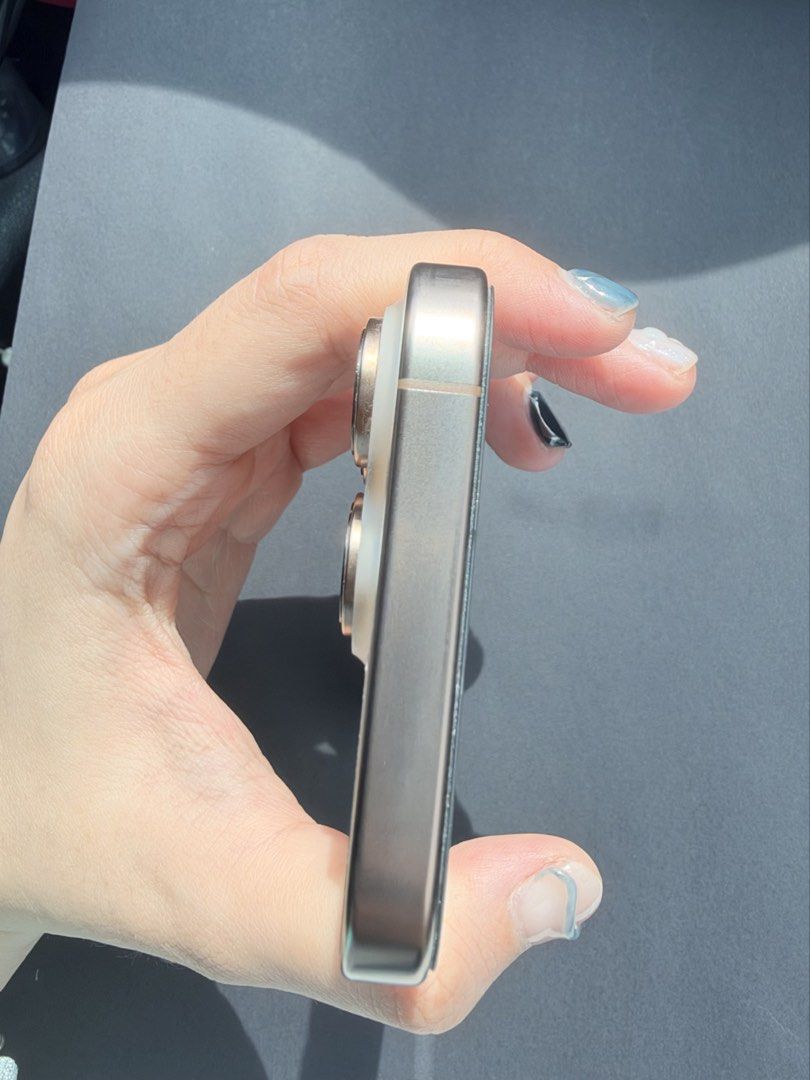 IPHONE 16 PRO 256GB (Category: iPhone 16 Series) located in Makati City. Submitted by chelsieaca (Listing ID 1468953151, Image 3). Description: FS: IPHONE 16 PRO ✨ Lady Owned 256GB Dessert Titanium All Original Parts (Guaranteed) Open Line No issue One and only scratch (1 side cam due to case) YES 1 LANG GASGAS. See photo, not that visible. NO DENTS ✔️91% Batt health ✔️Face ID ✔️True tone ✔️Password working ✔️All cams no issue Unit, Box, Tempered