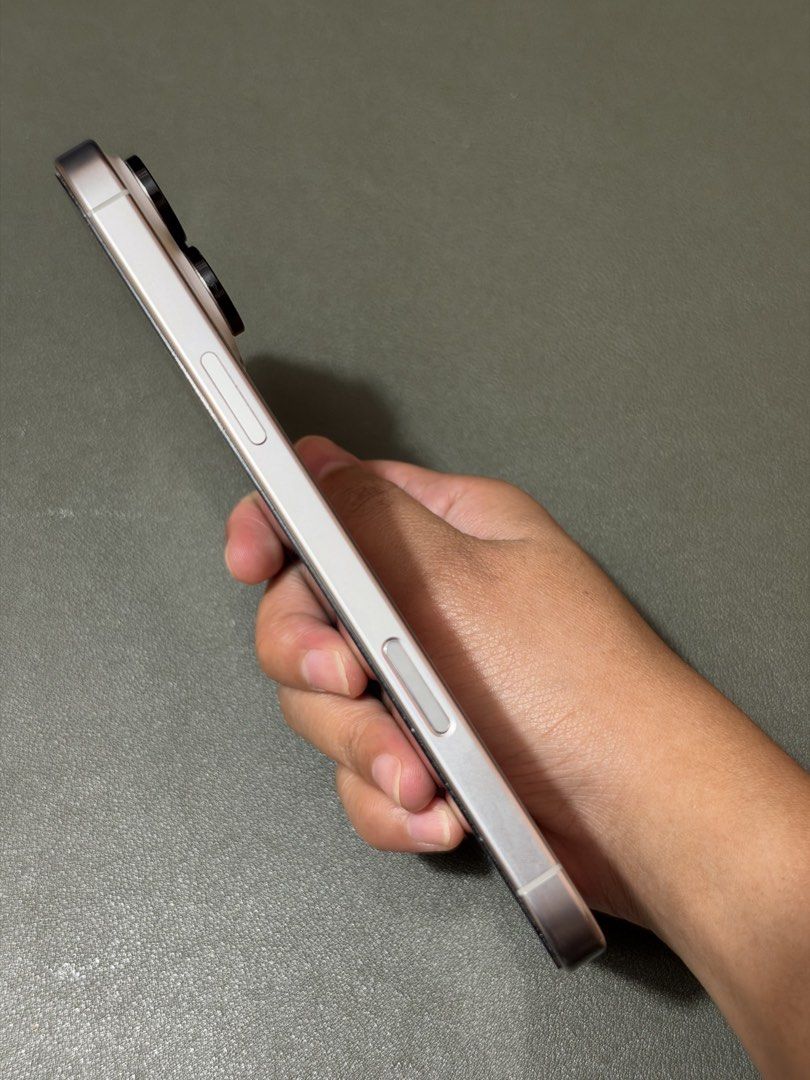 iPhone 16 Pro Max 256GB (White Titanium) (Category: iPhone 16 Series) located in Mabalacat. Submitted by jenjencarambas (Listing ID 1469159545, Image 3). Description: factory unlock ntc approved 256GB 88% battery health face ID working updated to iOS 26 no issue - 100% all working no history of repair bought from Apple Store in SM Clark inclusions: original box original two cases tempered glass lens protection original cable receipt 55,000 pesos 