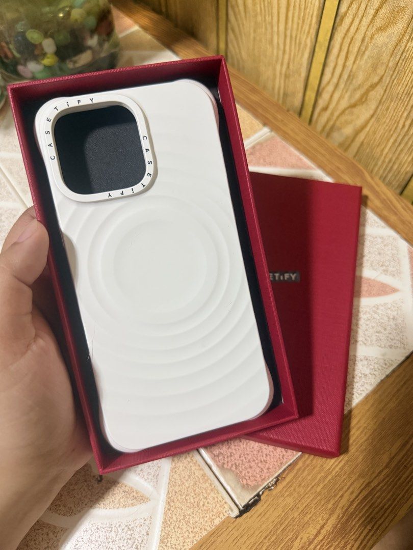 iPhone 16 Pro Max — Casetify White Ripple Case (Category: Cases & Sleeves) located in Dasmarinas. Submitted by andrae03 (Listing ID 1469028786, Image 1). Description: .