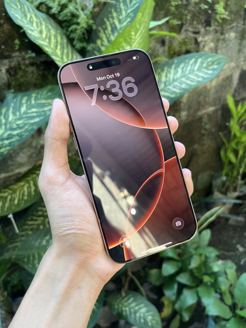 iPhone 16 Pro Max Dessert Titanum 256gb (Category: iPhone 16 Series) located in Angeles City. Submitted by jthrifted.clothes (Listing ID 1468933814, Image 2). Description: iPhone 16 Pro Max Dessert Titanum 256gb Factory unlocked (any sim) No history of repair💯 No sim restriction Original All parts 89% Battery Health (673 cc) Local variant With 3 days personal warranty✅ Inclusion: Unit/Case/Orig cord/Box.