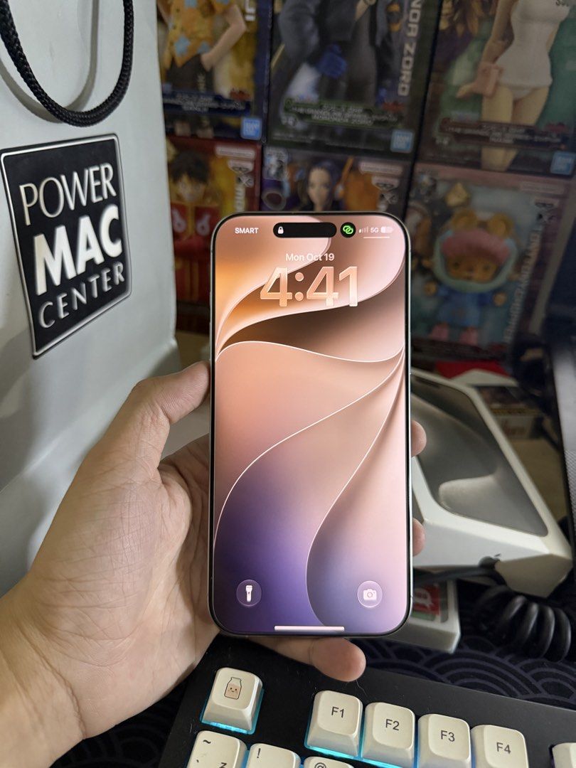 Iphone 16 pro max good as new (Category: iPhone 16 Series) located in Mandaluyong City. Submitted by kyllxybr22 (Listing ID 1469133339, Image 2). Description: Open for swap to lower unit plus cash Iphone 16 pro max 256gb Factory unlocked 87 percent battery health Good as brandnew No dents and scratches Unit case, extra tempered glass, and original cable. 45k .