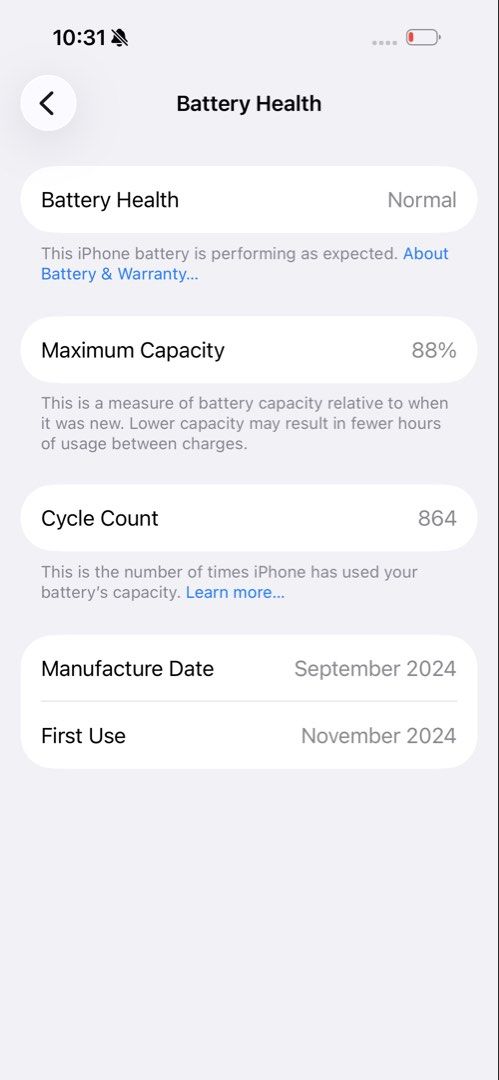 iPhone 16 Ultramarine 128GB (Category: iPhone 16 Series) located in Manila. Submitted by mj4yyz (Listing ID 1469104117, Image 3). Description: FOR SALE OR SWAP 88% Batt Health ZP/A Local Variant Smart Locked No History of Repair Unli Check and Reset No Issue With Orig Box and Cord Manila Area .