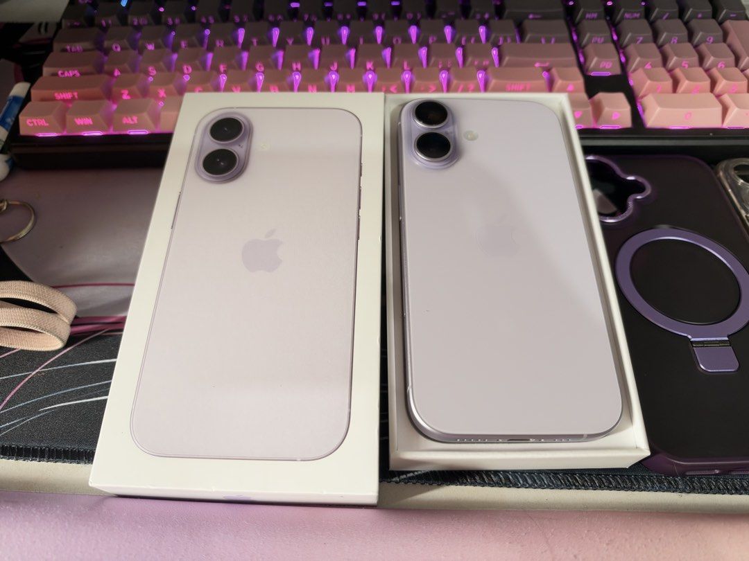 Iphone 17 Lavender 256gb (Category: iPhone 17 Series) located in Quezon City. Submitted by senseiroku (Listing ID 1468942591, Image 1). Description: -Bought last Nov 2025 -No issues -Never been opened -Factory reset -Batt health and CC are on the pics Meet up only RFS: Upgraded to 18pro.