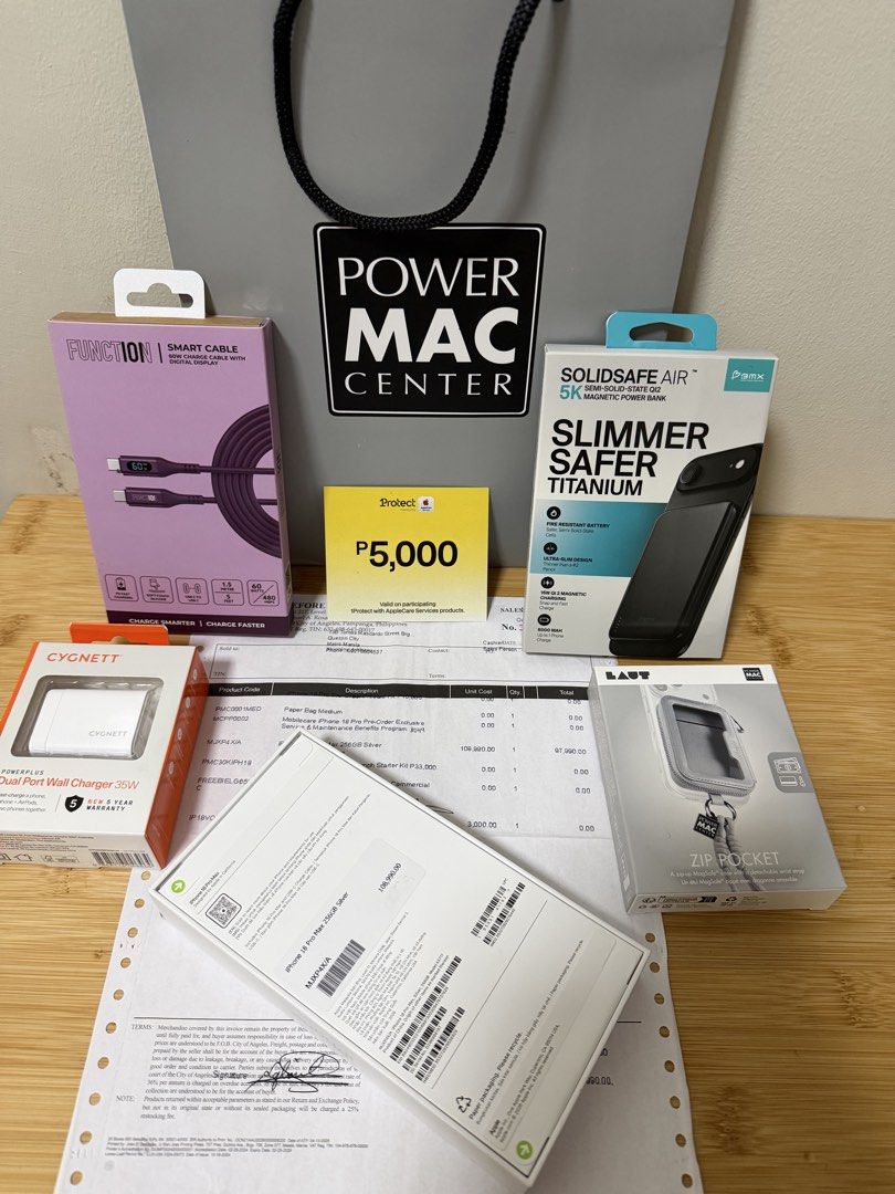 Iphone 18 Pro Max Silver 256gb Brandnew/sealed (Category: iPhone 18 Series) located in Quezon City. Submitted by alou20 (Listing ID 1469005461, Image 2). Description: For sale or swap to apple products 18 Pro Max 256gb Silver Brandnew/Sealed Bought from Power Mac with Receipt With Mobile Care Protection Worth ₱5,000 QC loc. Can have if pick up via lalamove/grab or ship via LBC.