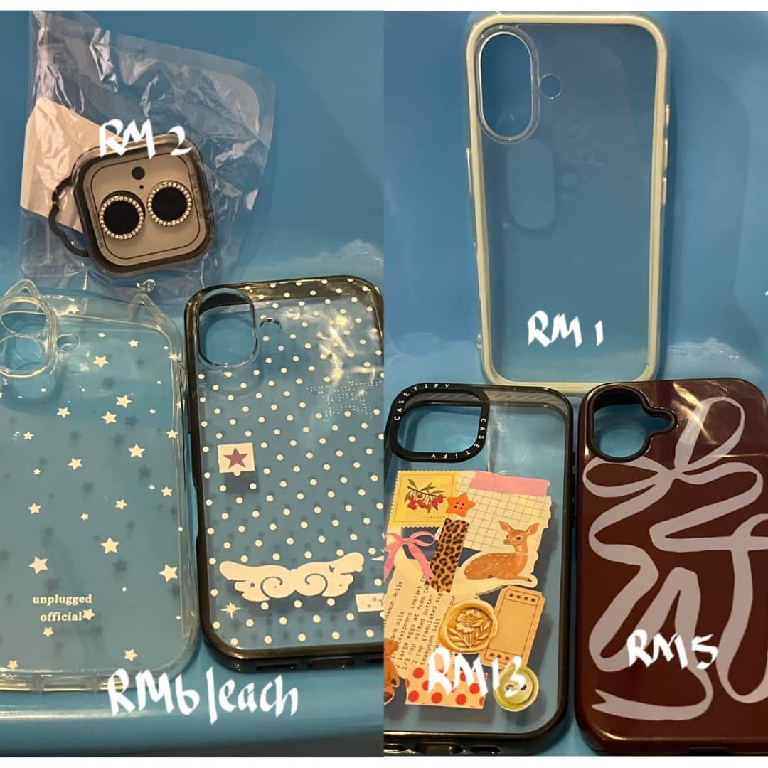 iPhone case (Category: Cases & Covers) located in Kuala Lumpur. Submitted by janezzz09 (Listing ID 1469010277, Image 2). Description: ❗️Price in pictures ❗️ Model: iPhone 13, 16 and 16pro 📌Can pm me if interested // I used one/two time only, so the phone case is like new.
