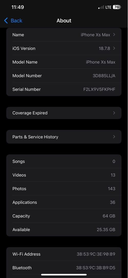 Iphone Xs Max (Category: iPhone X Series) located in Pasig City. Submitted by juliewong09 (Listing ID 1469110563, Image 3). Description: ❗️Fixed Price❗️ Inclusion: Case and Lightning Cord Replaced LCD & Battery Issue: No Face ID RFS: Spare phone Meet up: Market Market/Pasig Simbahan/Pasig Palengke ❗️Fixed Price❗️.