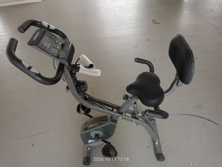 LANOS Folding Exercise Bike with Digital Monitor, Sports Equipment ...