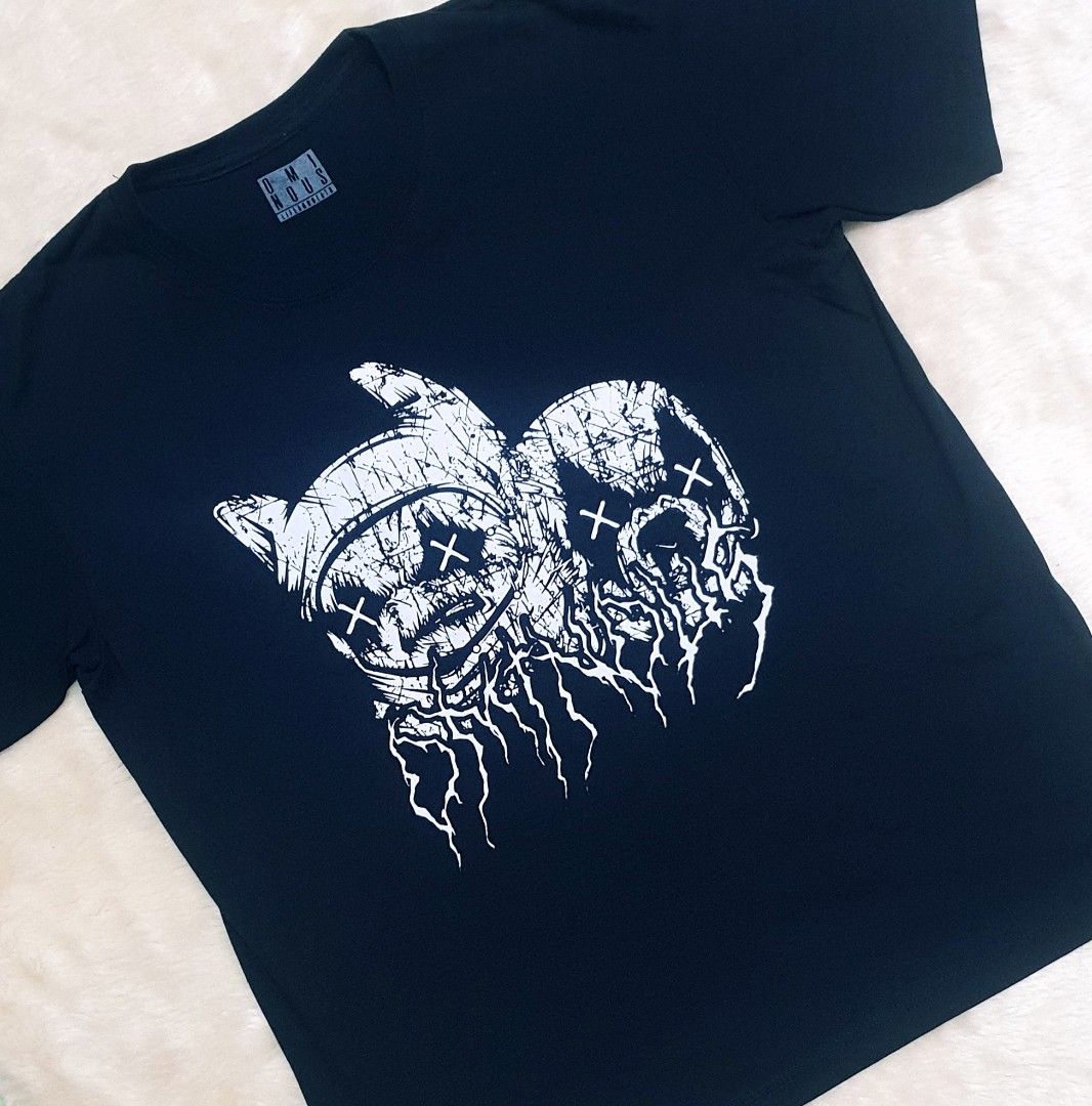 Jack and Fin (Category: Tshirts & Polo Shirts ) located in Taguig. Submitted by wethrifting2021 (Listing ID 1469062715, Image 2). Description: Item: Jack and Fin🔥 Size: OPT Ominous (Life and Death) Width: 21 Length: 26.5 Condition: Excellent Issue: None SWIPE MORE DETAILS. DM to purchase 📩.