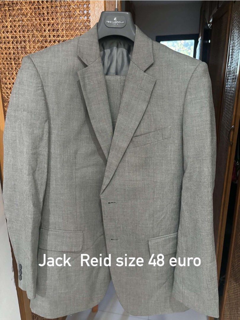 Jack Reid Suit Coat with Pants (Category: Coats, Jackets and Outerwear) located in Bacoor. Submitted by pmartnz_ (Listing ID 1469107733, Image 1). Description: - Pre-loved. Bought from UAE - Selling with Pants - If with Pants, Php 900 - Can be used for office or formal events - Size 48 Euro .