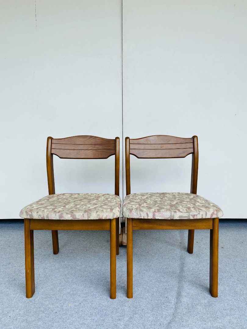 JAPAN SURPLUS (Category: Chairs) located in Manila. Submitted by adrian_ocean (Listing ID 1468952915, Image 1). Description: "JAPAN SURPLUS" SOLID WOOD DINING CHAIRS SIZE: 18L" x 18W" x 16Sh" x 30H" inches (AS-IS ITEM) IN GOOD CONDITION.