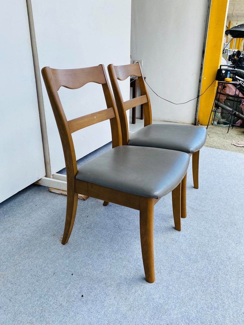 “JAPAN SURPLUS” 2PCS DINING CHAIRS “OTSUKA” BRAND (Category: Chairs) located in Manila. Submitted by jerichocal17856 (Listing ID 1468979114, Image 3). Description: “JAPAN SURPLUS” 2PCS DINING CHAIRS “OTSUKA” BRAND SIZE: 17L” x 18W” x 17Sh” x 30H” inches (AS-IS ITEM) IN GOOD CONDITION.