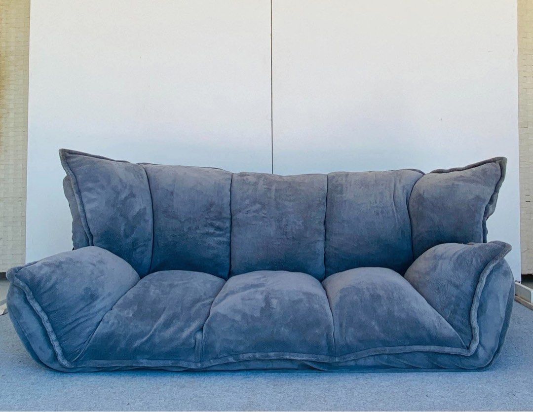 “JAPAN SURPLUS” GRAY FLOOR SOFA BED (Category: Sofas) located in Manila. Submitted by jerichocal17856 (Listing ID 1468980565, Image 3). Description: “JAPAN SURPLUS” GRAY FLOOR SOFA BED SIZE: 80L” x 50-25W” x 22H” inches (AS-IS ITEM) IN GOOD CONDITION.