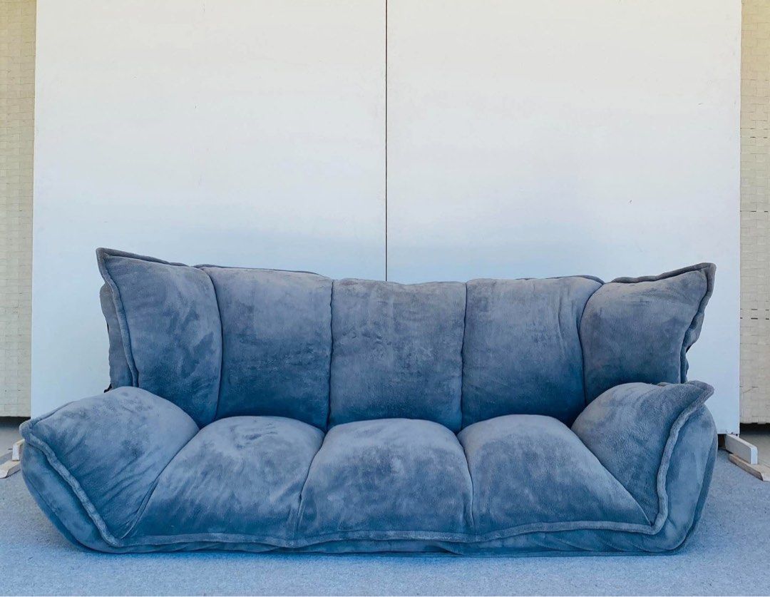 “JAPAN SURPLUS” GRAY FLOOR SOFA BED (Category: Sofas) located in Manila. Submitted by jerichocal17856 (Listing ID 1468980565, Image 1). Description: “JAPAN SURPLUS” GRAY FLOOR SOFA BED SIZE: 80L” x 50-25W” x 22H” inches (AS-IS ITEM) IN GOOD CONDITION.