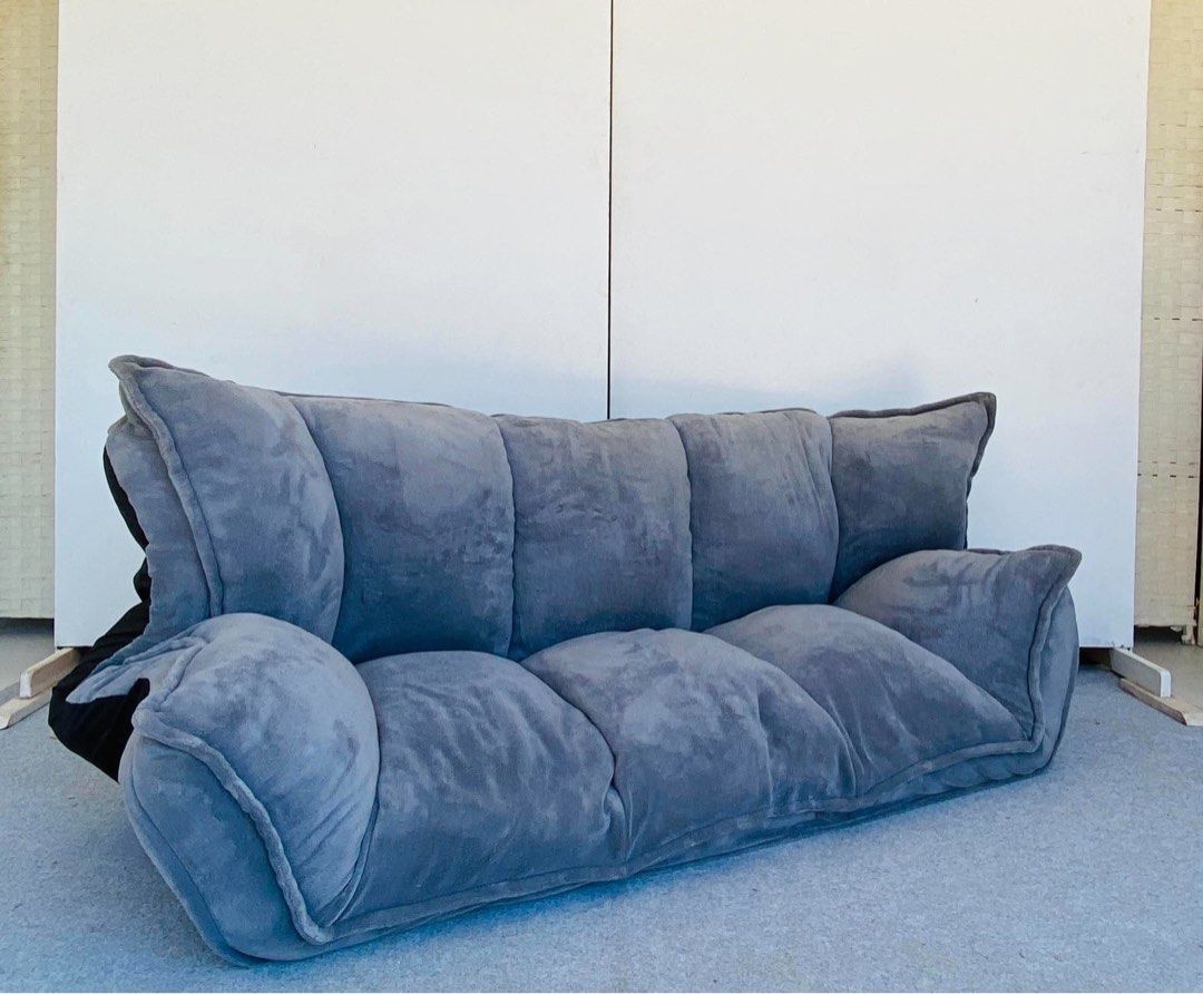 “JAPAN SURPLUS” GRAY FLOOR SOFA BED (Category: Sofas) located in Manila. Submitted by jerichocal17856 (Listing ID 1468980565, Image 2). Description: “JAPAN SURPLUS” GRAY FLOOR SOFA BED SIZE: 80L” x 50-25W” x 22H” inches (AS-IS ITEM) IN GOOD CONDITION.