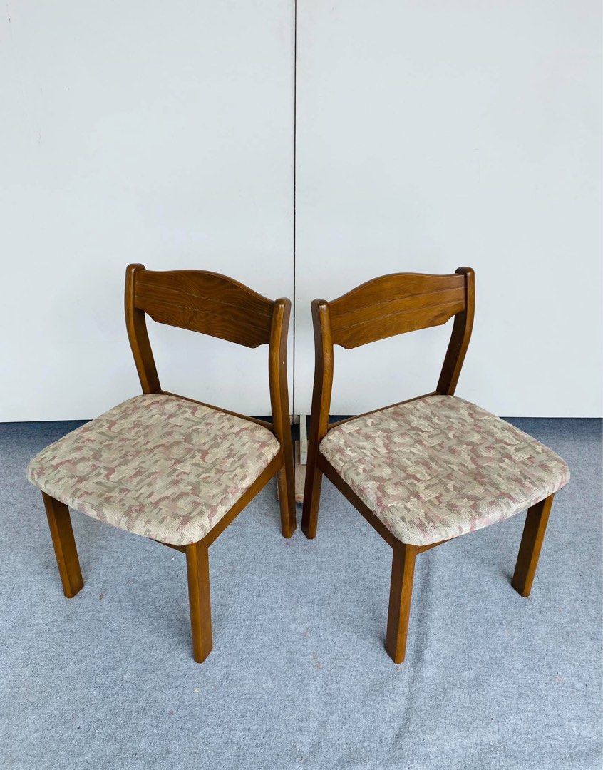 “JAPAN SURPLUS” SOLID WOOD DINING CHAIRS (Category: Chairs) located in Manila. Submitted by jerichocal17856 (Listing ID 1468975660, Image 1). Description: “JAPAN SURPLUS” SOLID WOOD DINING CHAIRS SIZE: 18L” x 18W” x 16Sh” x 30H” inches (AS-IS ITEM) IN GOOD CONDITION.