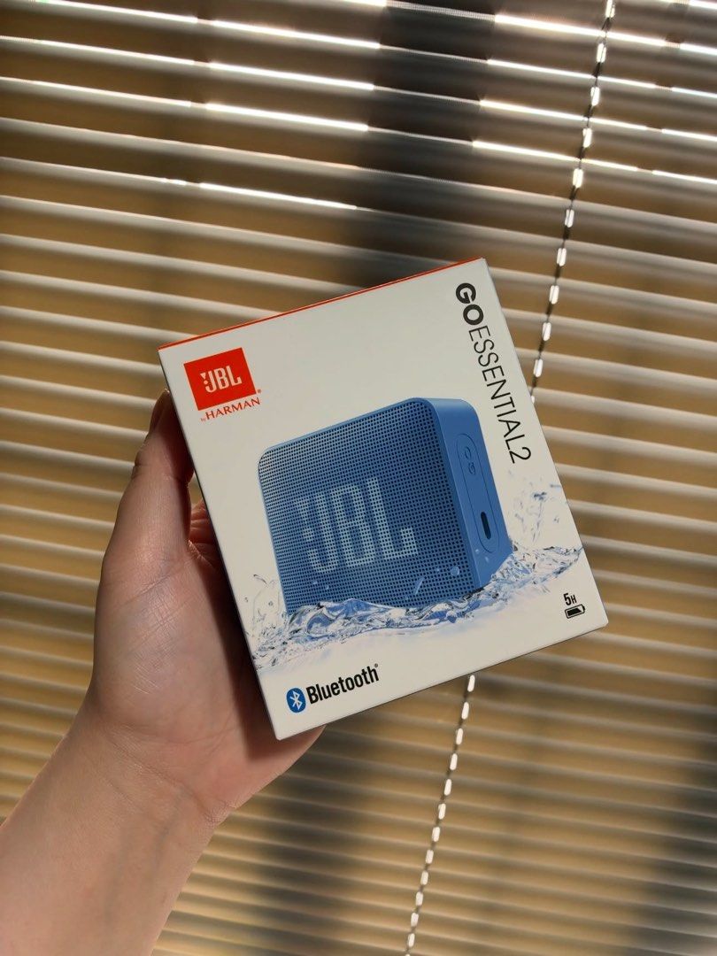 JBL Go Essential 2 Bluetooth Speaker (Category: Soundbars, Speakers & Amplifiers) located in Manila. Submitted by shantyyys58039 (Listing ID 1468936413, Image 1). Description: - Brand: JBL Go Essential 2 - Color: Blue - Condition: Brand new, factory-sealed in box - Battery Life: Up to 5 hours on a single charge - Durability: Waterproof build, ideal for outdoor use, beach trips, and pool parties - Design: Ultra-compact and pocket-friendly.
