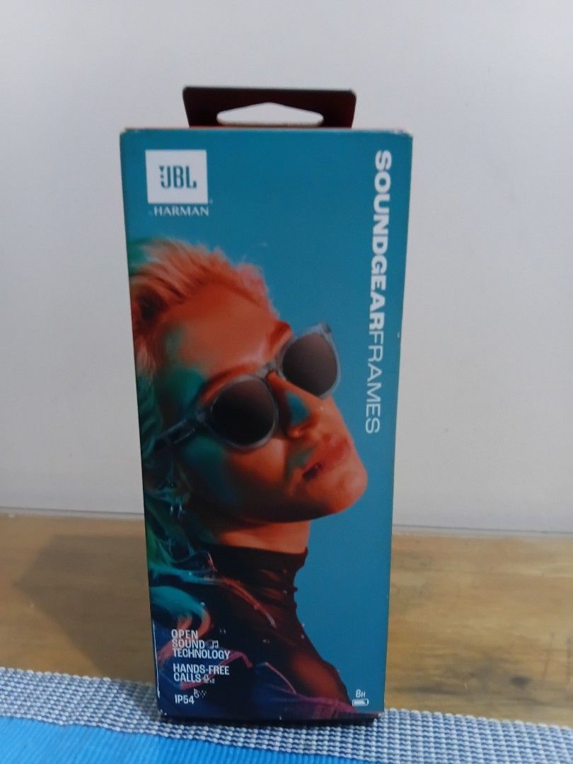 JBL Soundgear Frames Audio Sunglasses (Category: Sunglasses & Eyewear) located in Cainta. Submitted by martin.a1021 (Listing ID 1469102091, Image 1). Description: - Brand: JBL - Model: Soundgear Frames (Audio Sunglasses) - Color: Semi-transparent grey with dark tinted lenses - Unused - SRP +9k.