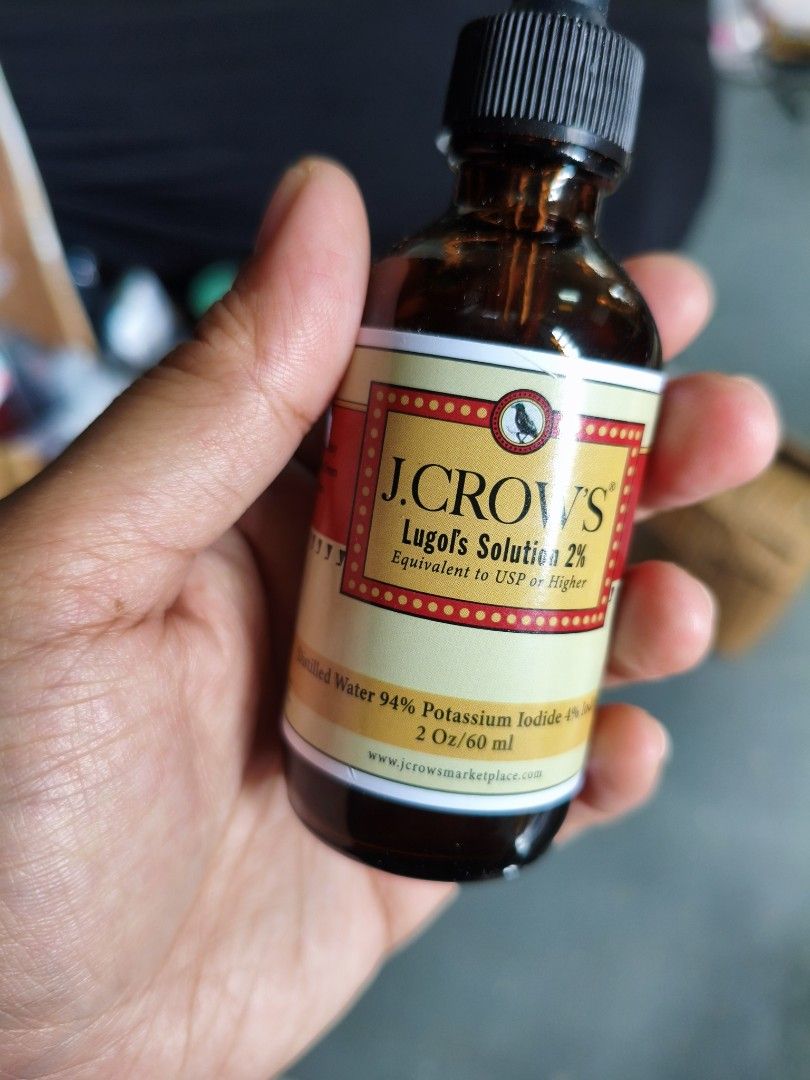 j.crow's Logul's Solution Iodine 2% bnew (Category: Health Food, Drinks & Tonics) located in Cavite. Submitted by cappfinds86177 (Listing ID 1469113400, Image 2). Description: 4 available if takeall will 2000 only..