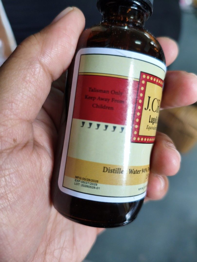 j.crow's Logul's Solution Iodine 2% bnew (Category: Health Food, Drinks & Tonics) located in Cavite. Submitted by cappfinds86177 (Listing ID 1469113400, Image 3). Description: 4 available if takeall will 2000 only..
