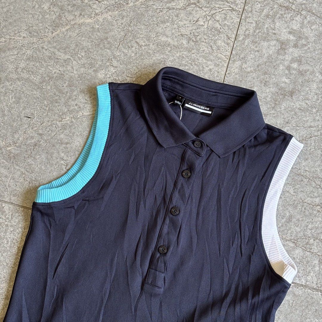 j.lindeberg POLO SLEEVELESS (Category: Shirts) located in Bacolod City. Submitted by Hanap_ukay (Listing ID 1468992612, Image 2). Description: J.LINDEBERG POLO SLEEVELESS Size Small Excellent 1,200.