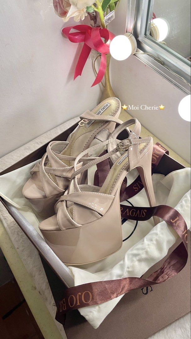 JOJO BRAGAIS in PIA Platform Pageant Heels (Category: Heels) located in Naga. Submitted by thesecondbloom (Listing ID 1468945150, Image 1). Description: FOR SALE JOJO BRAGAIS in PIA Platform Pageant Heels Size 9 > price + sf - nude glossy - size 9 - personal used in 1 pageant - hard to let go! rarely used - in very good condition! Inclusions: Original branded box Dust bag Branded ribbon 📦 ship thru JNT | payment first policy 📍 Naga City, PH .