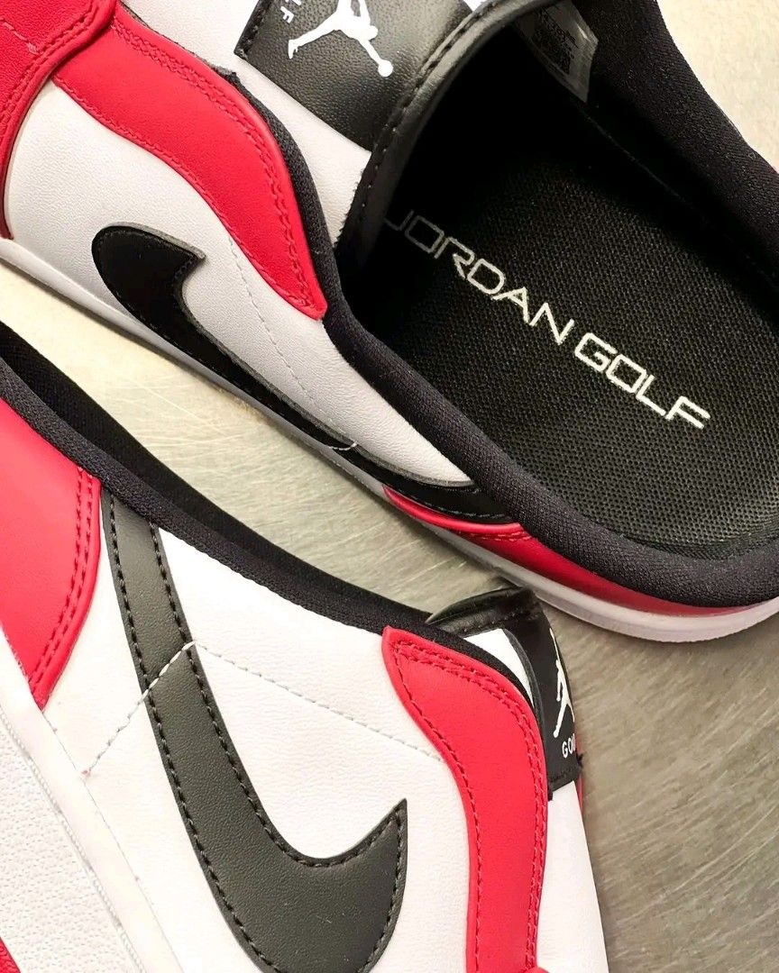 Jordan 1 Mule Golf Chicago (Category: Golf) located in Manila. Submitted by clevercrystal_254bfe (Listing ID 1469138213, Image 3). Description: Jordan 1 Mule Golf 'Chicago' • Men's &Women's • Brand new and 100% Authentic Onhand 50% downpayment is required to avoid cancellation 💳 Payment Methods: GCash & Bank Transfer 📦 Shipping Options: Lalamove, Grab, LBC, J&T we accept COD No cancelation Order With DP.