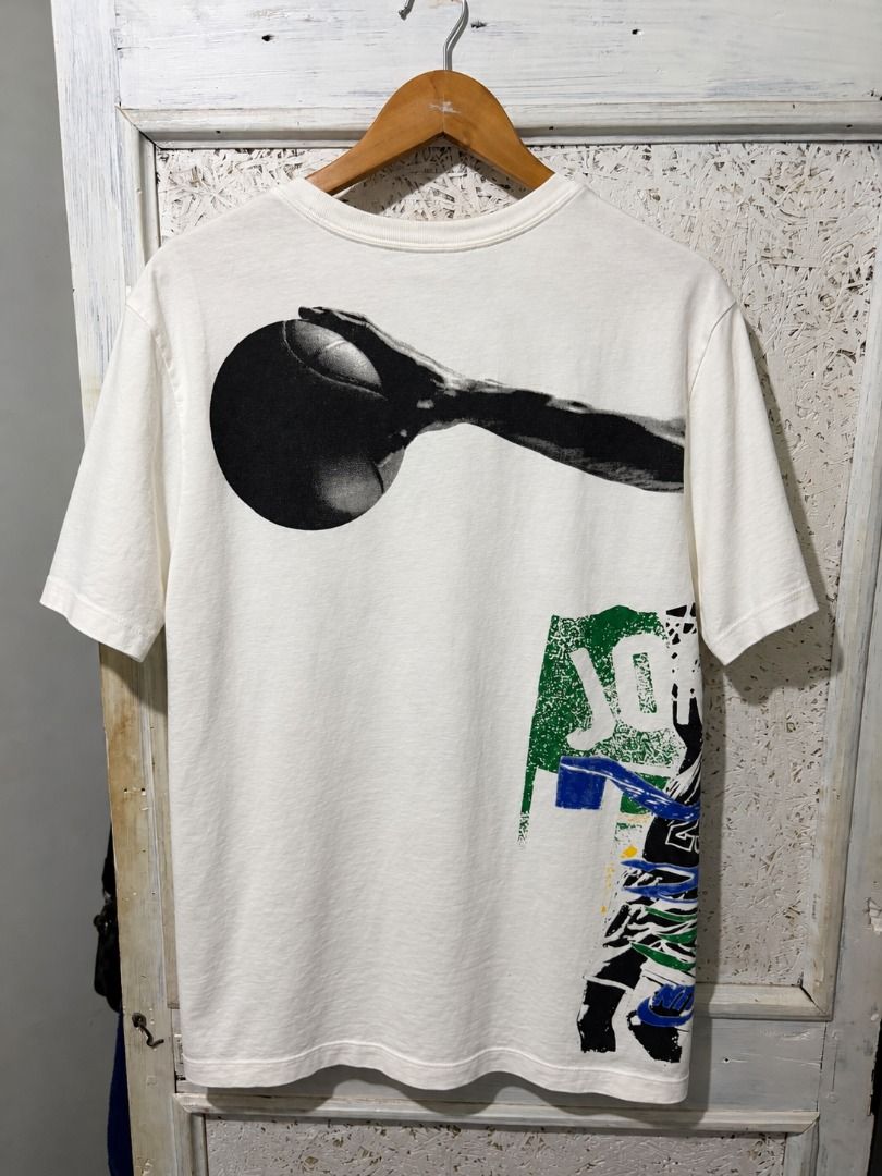 Jordan DNA "Graffiti" (Category: Tshirts & Polo Shirts ) located in Caloocan City. Submitted by blackrainxd (Listing ID 1469041927, Image 2). Description: Excellent Condition Size XXL Width 22 Length 28 Color rate 9/10 No issue 550 + Shipping fee Tuguegarao City, Cagayan 📍 .