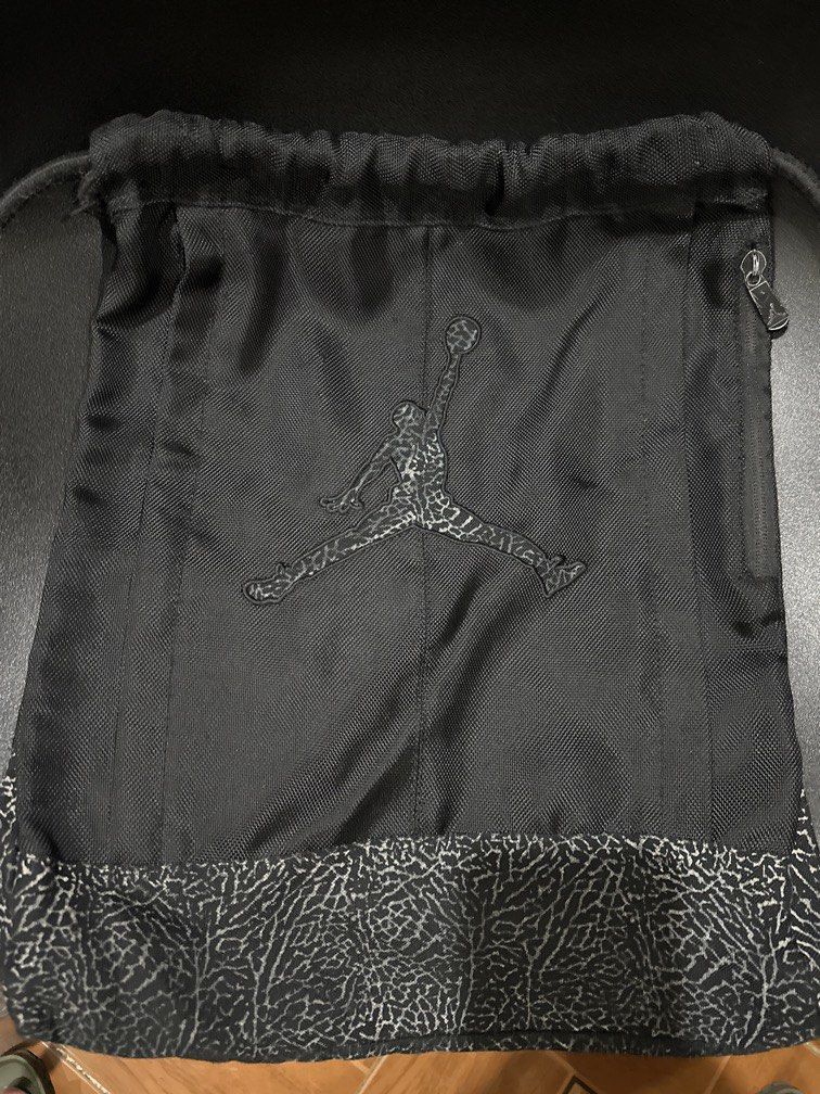Jordan Drawstring Bag (USED) (Category: Backpacks) located in Manila. Submitted by krystalchewey_ (Listing ID 1469110935, Image 1). Description: Used Actual Photo Posted 400php .