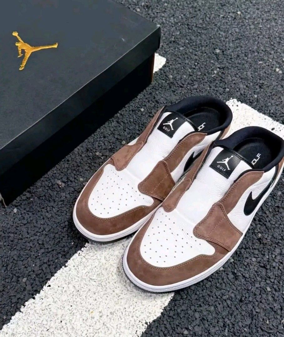 Jordan Golf Mule Baroque Brown (Category: Golf) located in Manila. Submitted by clevercrystal_254bfe (Listing ID 1469049229, Image 3). Description: Jordan Golf Mule Baroque Brown White All size are available Men's Women's we ship Nationwide same Day Delivery.