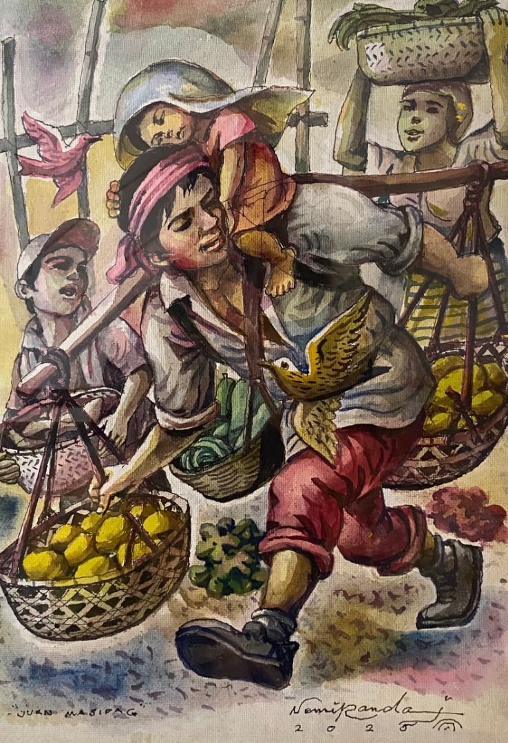 Juan Masipag - Nemiranda (Category: Art & Prints) located in Taguig. Submitted by drybrushgallery (Listing ID 1469024774, Image 1). Description: Juan Masipag Nemiranda, 2025 Watercolor on Paper Artwork Dimension: 16" x 12" with Certificate of Authenticity PM FOR INQUIRY 0917 565 2917 .