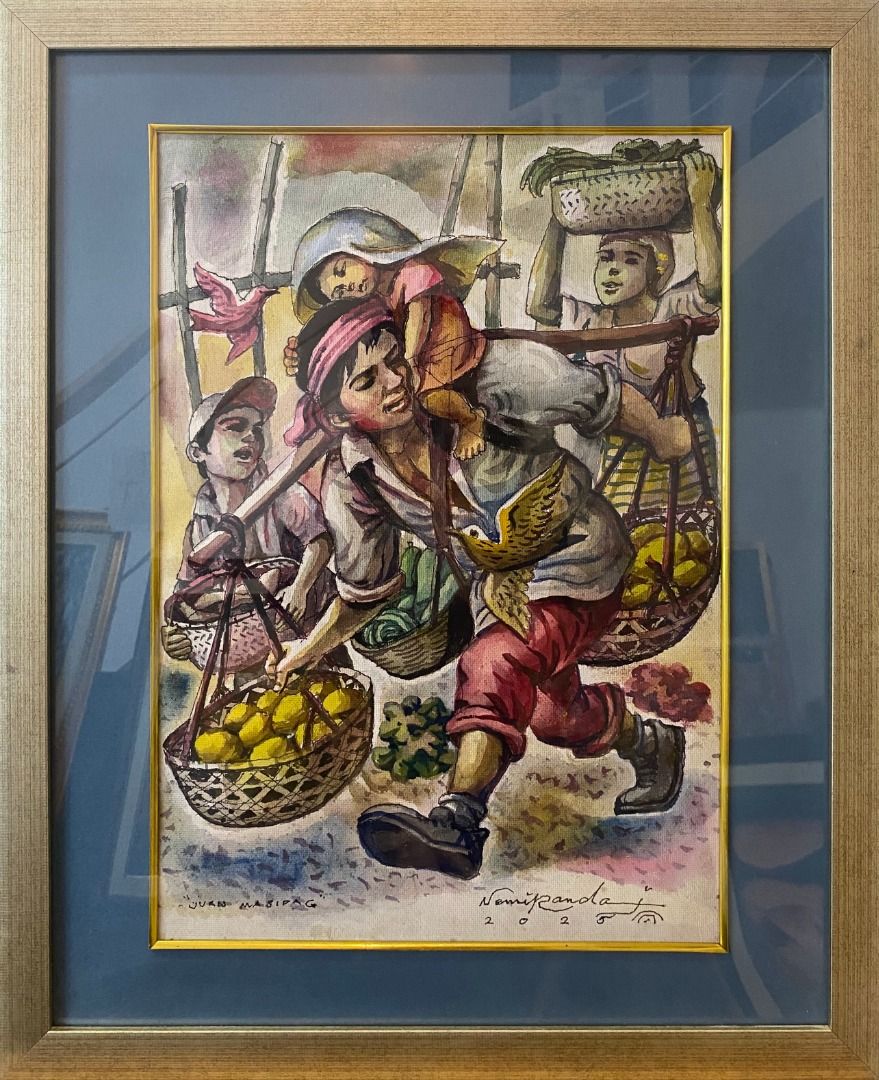 Juan Masipag - Nemiranda (Category: Art & Prints) located in Taguig. Submitted by drybrushgallery (Listing ID 1469024774, Image 2). Description: Juan Masipag Nemiranda, 2025 Watercolor on Paper Artwork Dimension: 16" x 12" with Certificate of Authenticity PM FOR INQUIRY 0917 565 2917 .