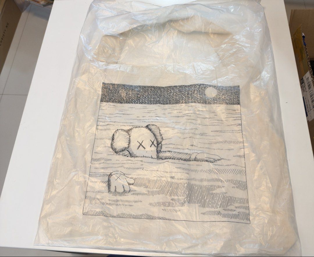 Kaws Uniqlo totebag (Category: Belt bags, Clutches and Pouches) located in Naic. Submitted by yozaktcg (Listing ID 1469008021, Image 2). Description: Never been used, brand new.