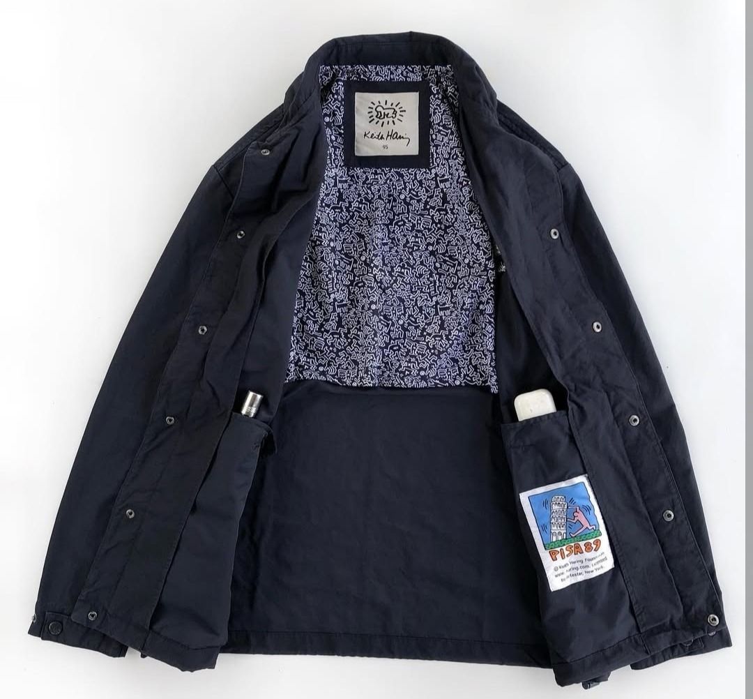 Keith Haring Harrington Jacket authentic Legit. Balikbayan box from USA!!! (Category: Coats, Jackets and Outerwear) located in Dimiao. Submitted by knsclothingapparel_2025 (Listing ID 1469083237, Image 2). Description: Keith Haring Harrington Jacket authentic Legit balikbayan box from USA. Brand New never been used hang tags was been removed due to storage box, no issue like pinhole and discoloration 10/10 color rate 22 by 28 dimension. Dm for mo