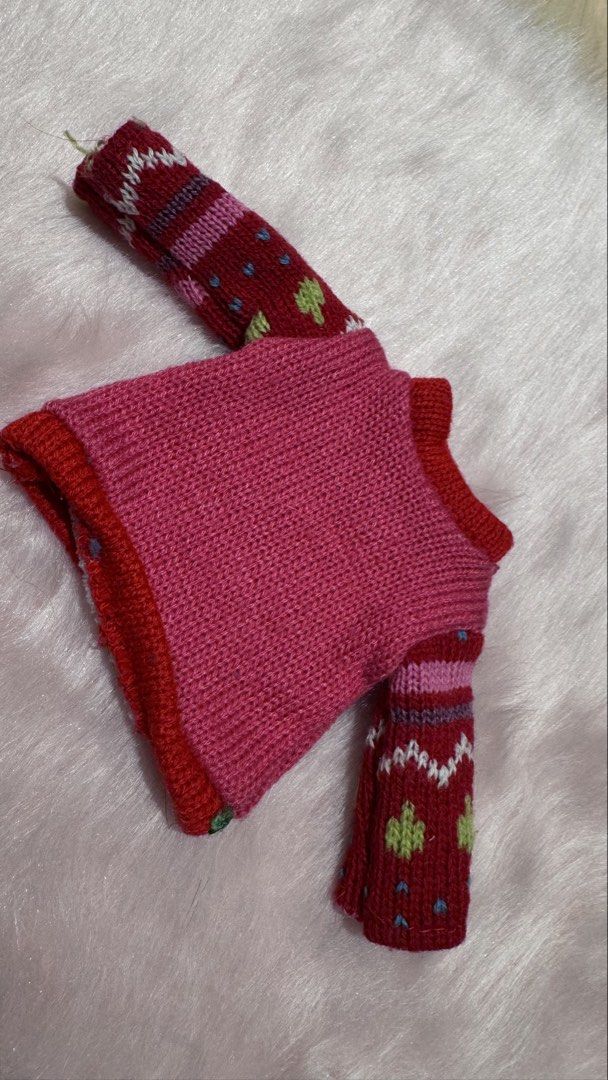Ken doll holiday knit sweater (Category: Kids Toys) located in Mandaluyong City. Submitted by maelovestoshop (Listing ID 1469129476, Image 3). Description: Good condition.