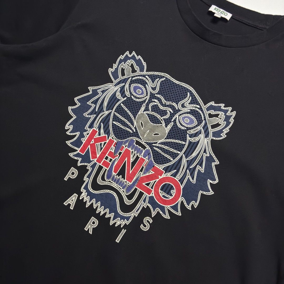 KENZO tiger tees (Category: Luxury Apparel) located in San Pablo. Submitted by refitsph (Listing ID 1468934678, Image 2). Description: - Width: 24.5 - Length: 30.5 - Off / Legit - Flawless - Already Washed and Ready to Wear.