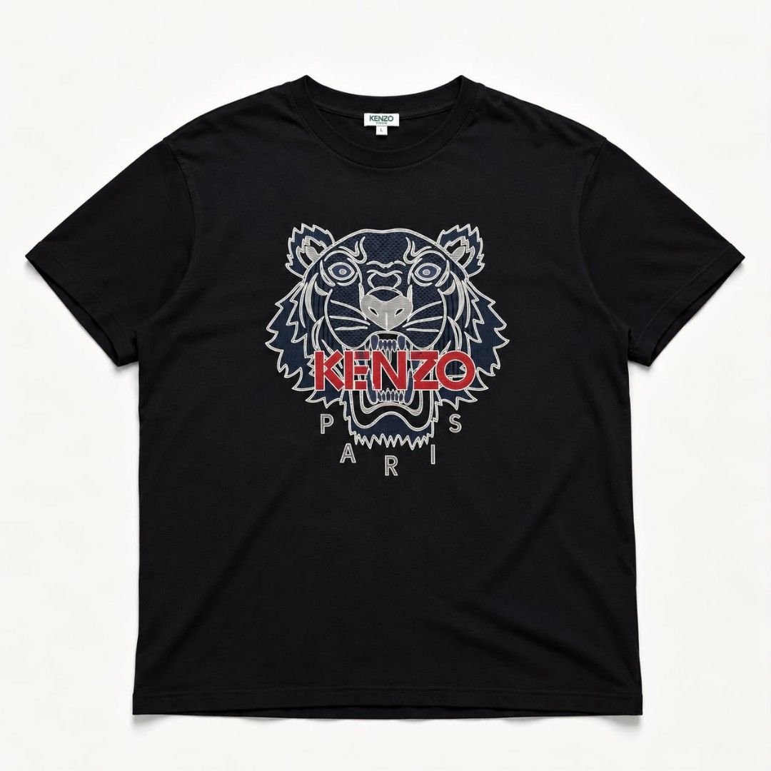 KENZO tiger tees (Category: Luxury Apparel) located in San Pablo. Submitted by refitsph (Listing ID 1468934678, Image 1). Description: - Width: 24.5 - Length: 30.5 - Off / Legit - Flawless - Already Washed and Ready to Wear.