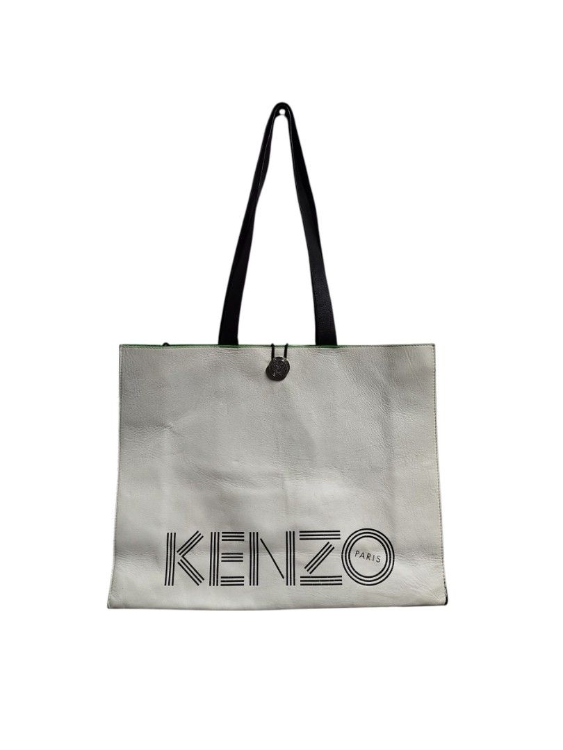 KENZO X H&M LEATHER TOTE BAG (Category: Luxury Bags & Wallets) located in Bayombong. Submitted by Gentlemans_ClosEt (Listing ID 1468939098, Image 1). Description: KENZO X H& M LEATHER TOTE BAG DIMES: 14 X 17 X 5.5 EXCELLENT CONDITION NO ISSUES.