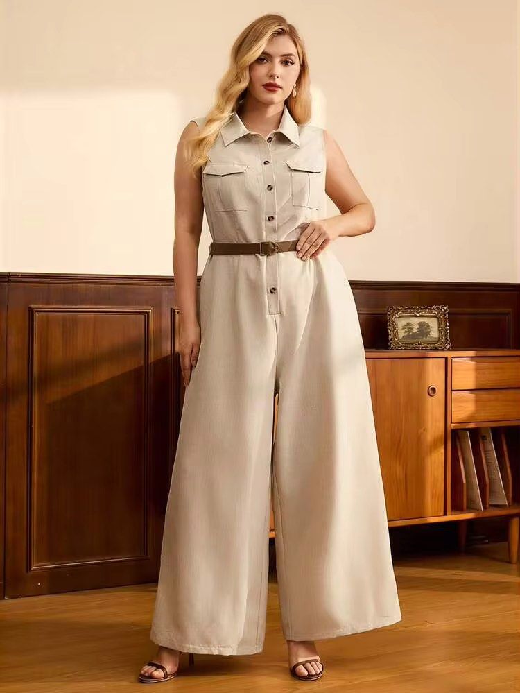 Khaki Jumpsuit (Belt Included!) (Category: Jumpsuits) located in Caloocan City. Submitted by kikay.street (Listing ID 1469017542, Image 1). Description: Brand: Shein Size: XS to Small Condition: Brand New.