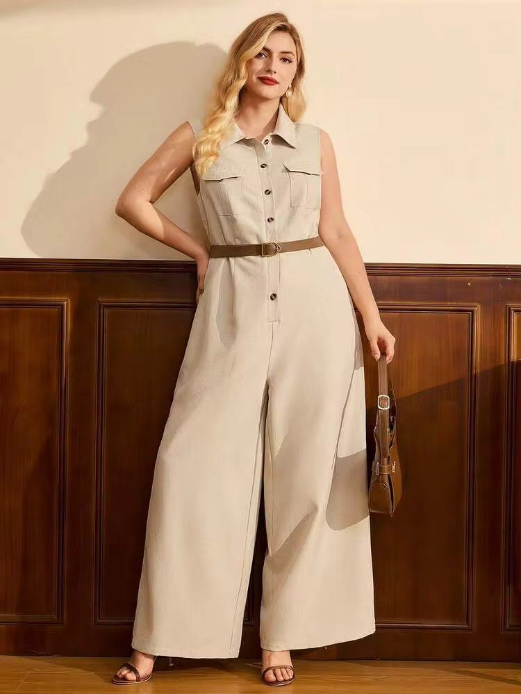 Khaki Jumpsuit (Belt Included!) (Category: Jumpsuits) located in Caloocan City. Submitted by kikay.street (Listing ID 1469017542, Image 2). Description: Brand: Shein Size: XS to Small Condition: Brand New.