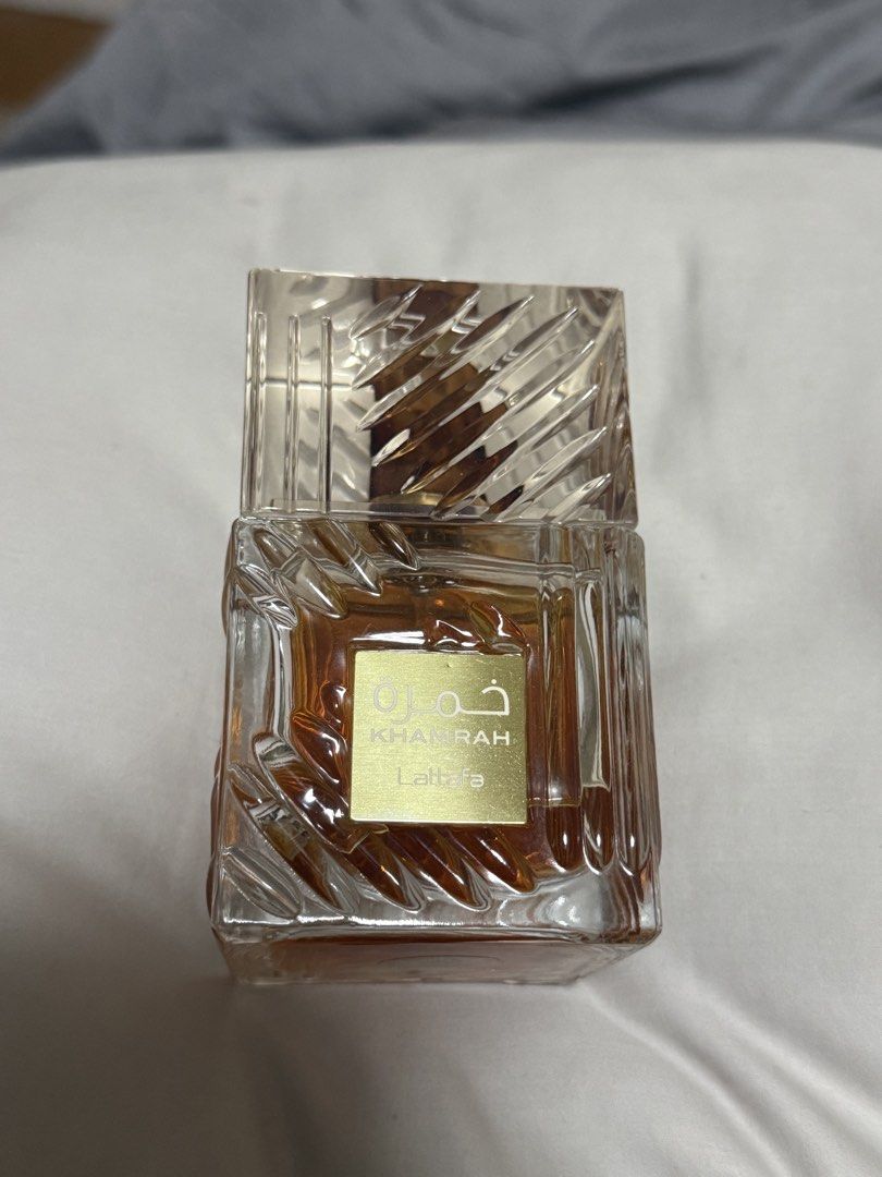 khamrah lattafa perfume 100ml (Category: Luxury Accessories) located in Quezon City. Submitted by whatthehellywhatthehalleberry (Listing ID 1468972888, Image 1). Description: loc: qc wysiwyg, authentic.