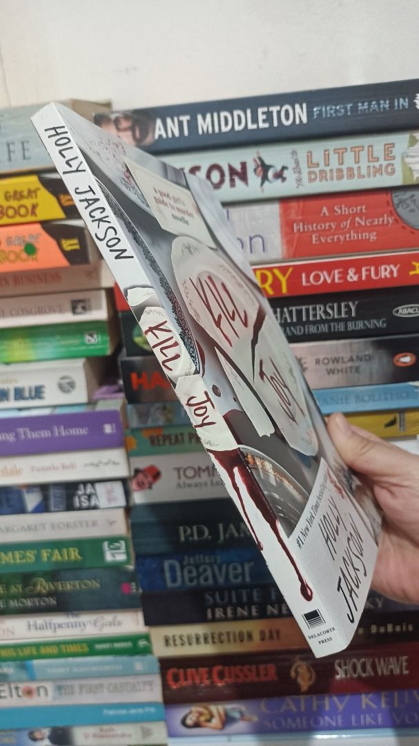 Kill Joy by Holly Jackson Novella (Category: Storybooks) located in Caloocan City. Submitted by summerjak2025 (Listing ID 1469045619, Image 2). Description: - Title: Kill Joy by Holly Jackson - Series: A Good Girl's Guide to Murder prequel novella - Format: Paperback with illustrated cover (broken plate design) - Condition: Clean pages, well-cared for, and ready for a new reader - Note: A must-have addition to any mystery book collection!.