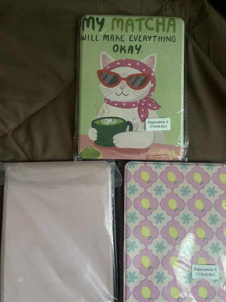 Kindle Paperwhite 5 Cases (Category: Cases & Sleeves) located in Bulacan. Submitted by luckybeee (Listing ID 1469014223, Image 1). Description: BRAND NEW Take all Kindle Paperwhite 5 cases for only ₱1,000.