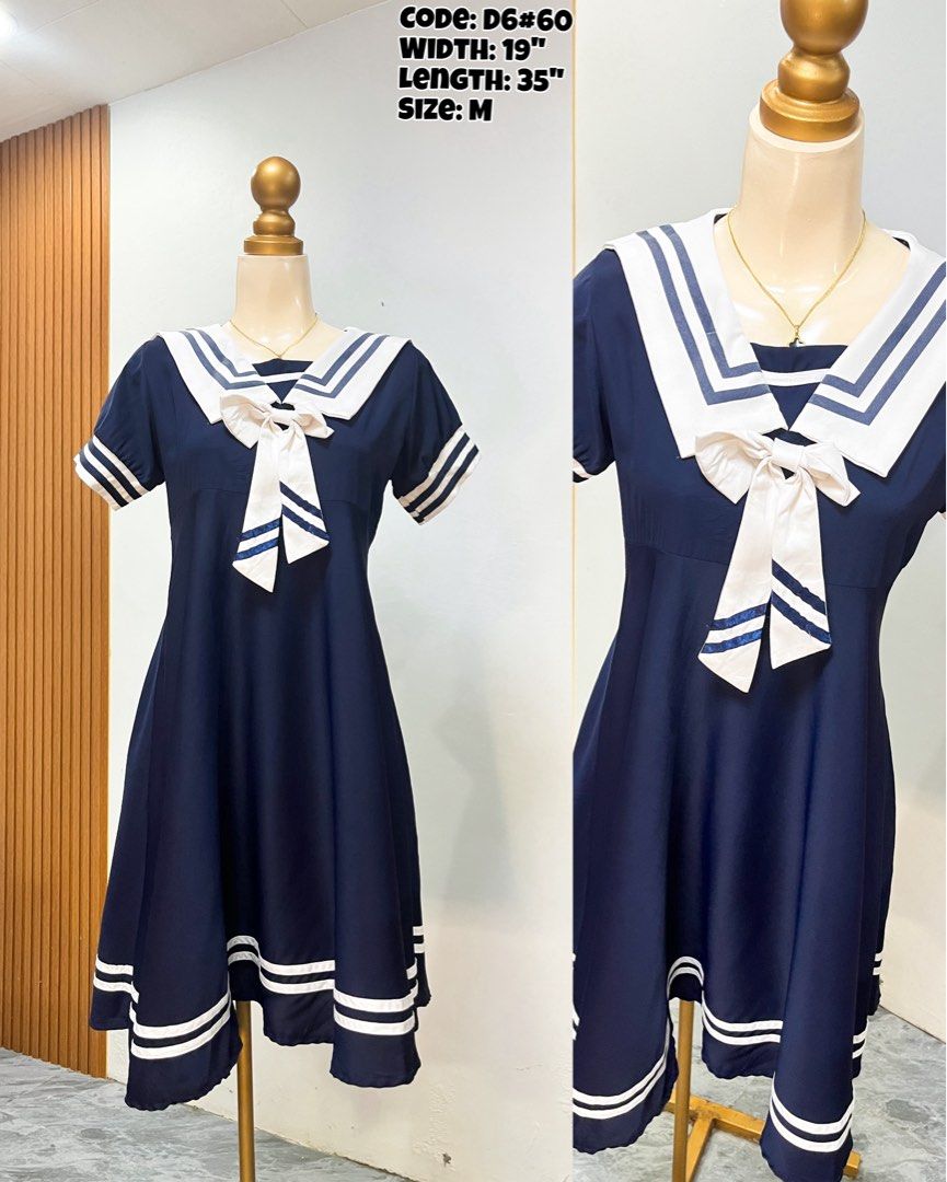 Korean Sailor Dress • Blue (Category: Dresses) located in Cavite. Submitted by cnchnll (Listing ID 1469071180, Image 1). Description: .