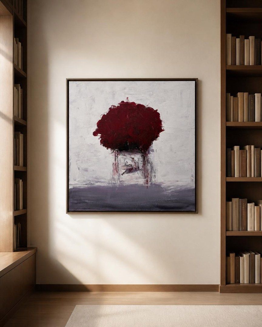 Krystal Rose - Painting (Category: Art & Prints) located in Muntinlupa City. Submitted by maryjowabbit (Listing ID 1469126527, Image 2). Description: krystal rose. we wanted to keep it in the dark, but love has a way of bringing everything into the light. a secret, a little chaos, and something beautiful. 18 × 18 in | acrylic on canvas from my in my feelings collection..
