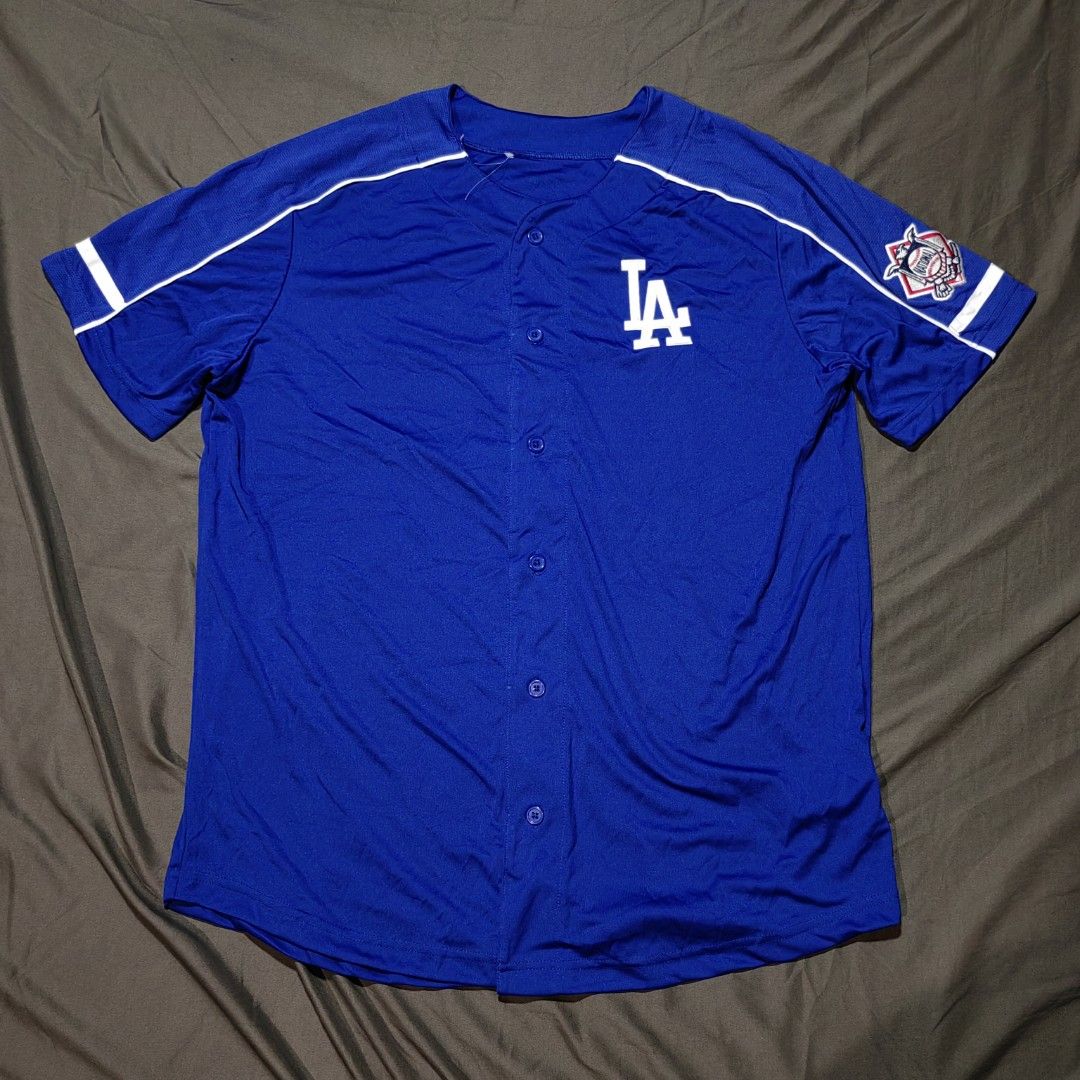 LA Dodgers (Category: Activewear) located in Taguig. Submitted by mr.gbh (Listing ID 1469047541, Image 1). Description: LA Dodgers Baseball Jersey (No Back Hit) Size: Large-XL L-31/W-25 Excellent Condition Php, 699.