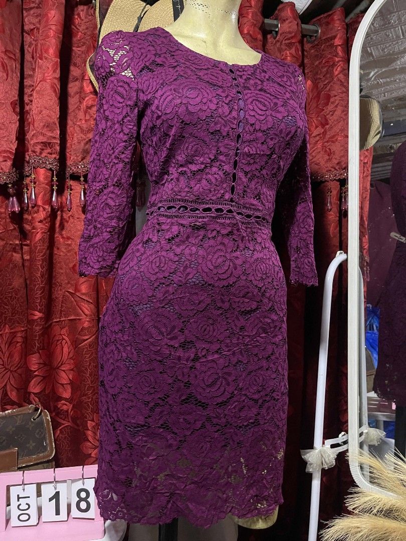 Lace violet dress (Category: Dresses) located in Manila. Submitted by wheneity67thifted (Listing ID 1469006188, Image 2). Description: .