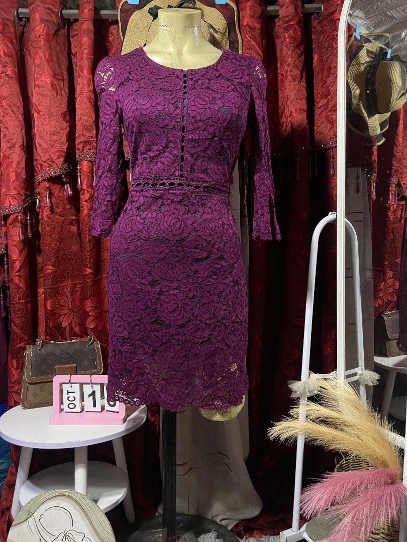 Lace violet dress (Category: Dresses) located in Manila. Submitted by wheneity67thifted (Listing ID 1469006188, Image 1). Description: .
